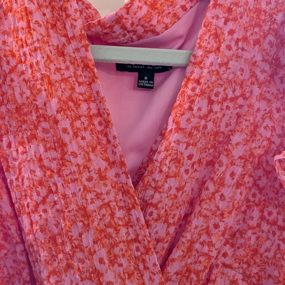 Rachel Zoe Pink Floral Ruffle Dress - Picture 5 of 5